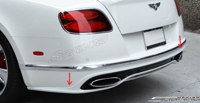 Custom Bentley GT  Coupe Rear Add-on Lip (2016 - 2017) - Call for price (Part #BT-005-RA)